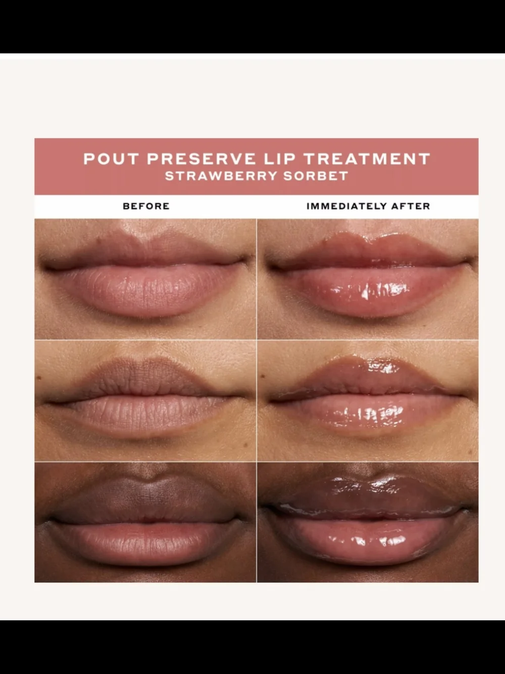 Ole Henriksen Pout Preserve Peptide Lip Treatment In Strawberry Sorbet NIB